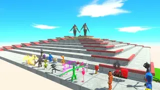 ARBS Speed Race Up and down spiral course | Animal Revolt Battle Simulator
