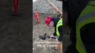 On site shoot w/ W.L. French #cameramovement #construction #bts #shorts