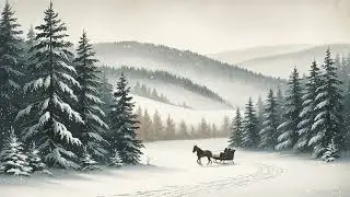 Daytime Snowy Winter Village Peaceful Landscape Frame TV Art &ndash; FREE Preview! 🌞