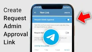 Как создать ссылку-приглашение для запроса одобрения администратора в Telegram