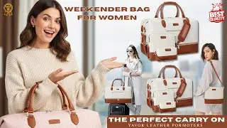 Weekender Bag for Women | Travel Duffel Bag with Shoe Compartment | Carry On Women #bestseller