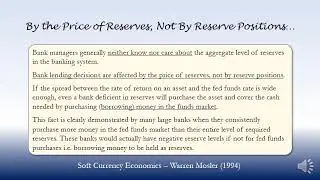 By the Price of Reserves, Not By Reserve Positions&hellip; (1994)