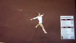 Western Michigan gymnast Aliyah Kelly floor performance vs. Central Michigan