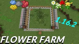 How to make a Flower Farm in Minecraft 1.16.2?? Very Simple and Easy to Build!!