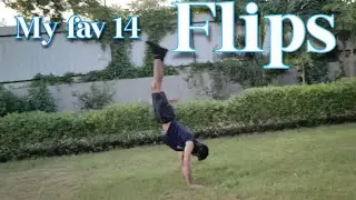My fav 14 flips & tricks || parkour best flips ,, best flips in park, in grass.