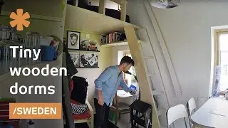 Sweden tests tiny wooden pods as the future of college dorms