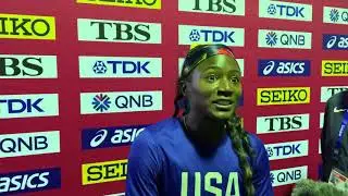 Tori Bowie medals in long jump at 2019 Worlds
