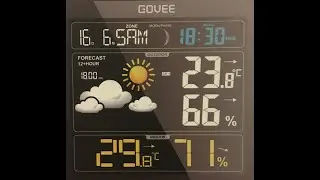 Govee Wireless Weather Forecast Station Outdoor Sensor Digital Temperature  Humidity Gauge Clock