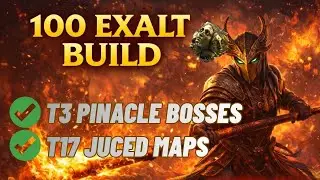 100 Exalted Flicker Strike Build easy T17 & Pinnacle Bosses | PoE 2 0.4
