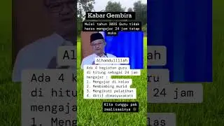 Kabar baik untuk guru dari pak menteri pendidikan  jam mengajar 24 jam