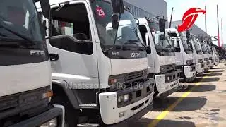 100 units ISUZU garbage compactor truck for exporting, www.ceectrucks.com