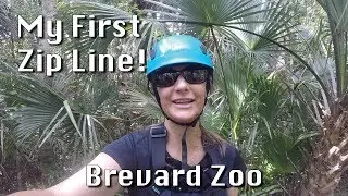 My First Zip Line! Brevard Zoo Adventure