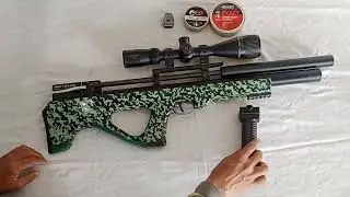 PCP P15 Airgun, testing JSB 18.13 grn pellets