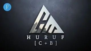 Learn How To Design C + M Letters In Triangle || Monogram Logo Design In Pixellab
