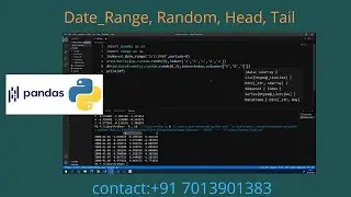 Pandas Tutorial || #2 - Date_Range, Random, Head and Tail