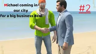 Michael coming in our city for big business deal #gta5 #indiantheftaura #gaming #2k #viralvideo 