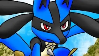 Drawing Lucario!!! (The return of Pokémon on the channel!!)