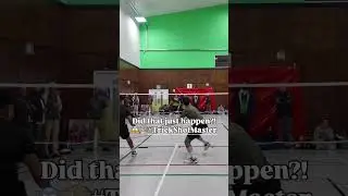 Did that just happen?! 😱🏸 #TrickShotMaster