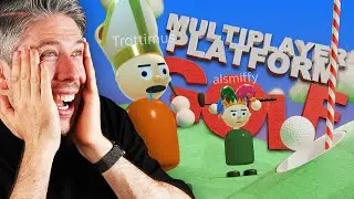 Playing Multiplayer Platform Golf before it blows up!