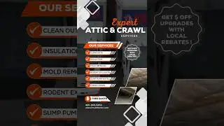 Expert Attic & Crawl Space Services | Insulation, Mold Removal, Rodent Proofing & More! #home