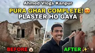 Sapna Pura Hua! ❤️ Hamare Ghar Ka Plaster Complete (Before vs After)