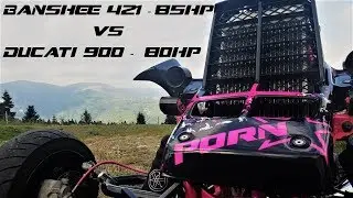 Yamaha banshee chasing Ducati 900