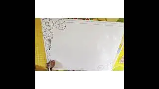 chart paper border design// simple way