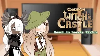 Cookie Run Witches Castles Reacts To Beasts || Lazy || crwc & crk || (Reupload)