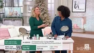 IT Costemics CC + Cream SPF 50 Foundation with Bye Bye Pores Pressed & Brush earlier today