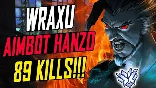 89 KILLS! WRAXU - SOLO CARRY HANZO! HE'S INSANE! [ OVERWATCH SEASON 6 TOP 500 ]