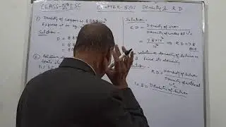 NUMERICAL PROBLEMS CLASS- 9th ISC PATTERN CHAPTER- 5(B) DENSITY & RELATIVE DENSITY