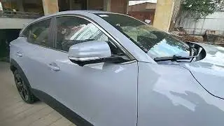 Looking at a Vinfast VF6 Plus, Zenith Gray, Brown interior