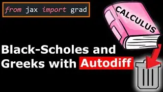 Black Scholes and Greeks in PYTHON For Options Traders | Automatic Differentiation