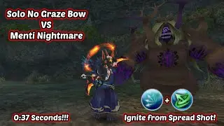 Toram Online - Solo No Graze Bow VS Menti Nightmare (0:37)