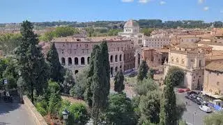 Views of Rome from the roof of the Capitoline Museum 
