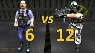 6 Otis vs 12 HL1 Grunts - Half-Life: Opposing Force Retro Battles