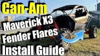 Can-Am Maverick X3 Super Extended Fender Flare Install / Step-By-Step How To Guide
