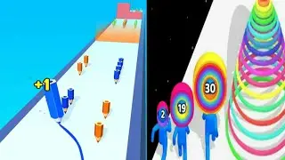color pencil run VS level up circle Gameplay on android and iOS |walkthrough-NEW APK update