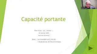 La Capacit&eacute; portante d'un plan d'eau