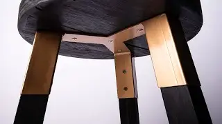 Banco muy simple - Metal y madera