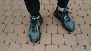 Nike Air Max 270 React WTR CD2049 001 Winter Black / Silver on feet WOMFT