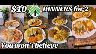 7 Mind-Blowing Dollar Tree Dinners for Two | $10 Budget EXTREME COOKING CHALLENGE