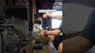 Disassembling some carburetor for spare parts for the racecar!