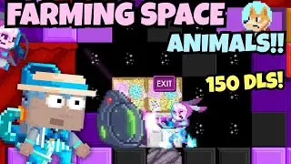 150 DLS ALIEN GACHA!! 🛸 FARMING SPACE ANIMALS! | GrowTopia Aliens 2025