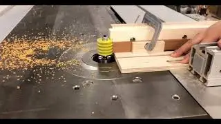 Using the finger joint router bit on sliding table saw