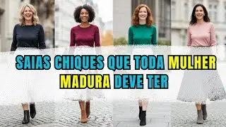 9 Saias Chiques que toda MULHER MADURA deve ter | Moda 50+
