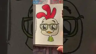 CHICKEN LITTLE DRAWING 🐔ASMR 🫧 VOLUME UP🔊#art #disney #satisfying #kawaii #chickenlittle #cute