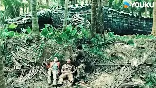 🐊👀They used blind spots to evade the giant croc's chase! | Mega Crocodile | YOUKU MONSTER MOVIE
