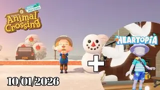 On déplace des bâtiments sur ACNH puis on va sur Heartopia ! (rediff 10/01/2026)