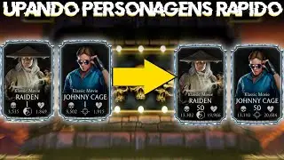 Como Upar Personagens Rápido e Fácil Pelo modo Automático no MK Mobile #mkmobile #mkmobile2023